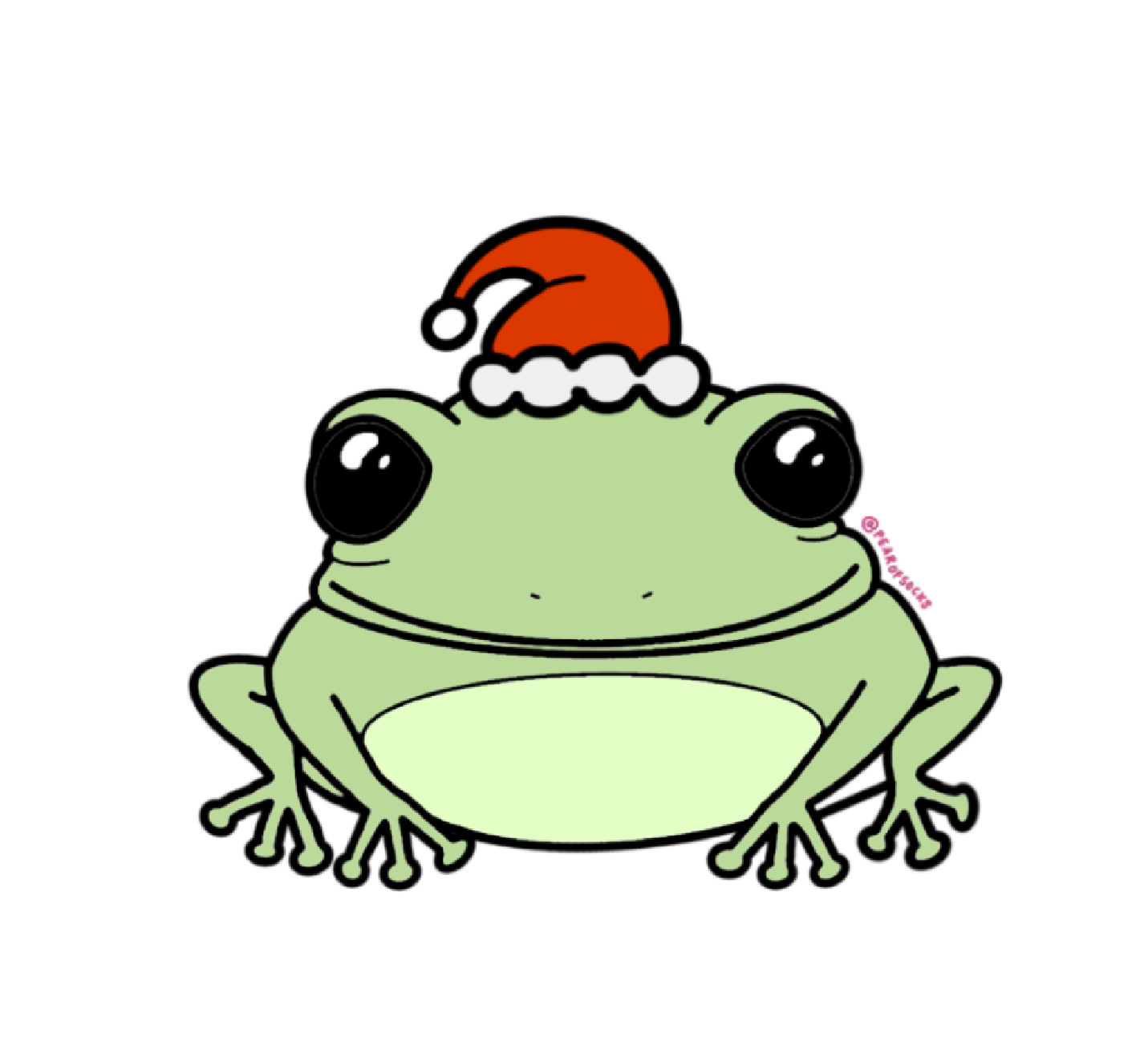 jolly xmas frog